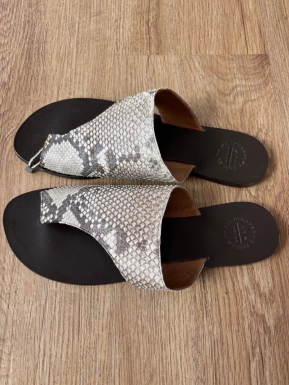 ★Org.$350 ATP ATELIER Rosa python sandals IT39★ - Picture 4 of 7